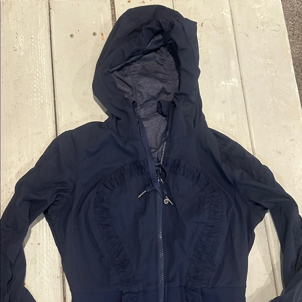 Lululemon Dance Studio Jacket III Inkwell Navy Reversible sz 6 - Picture 2 of 8
